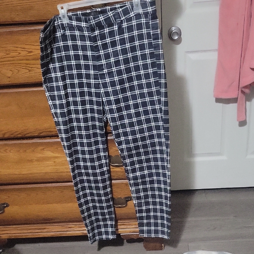 Tinsel Black and White Plaid Men’s Pants - Slim Tapered